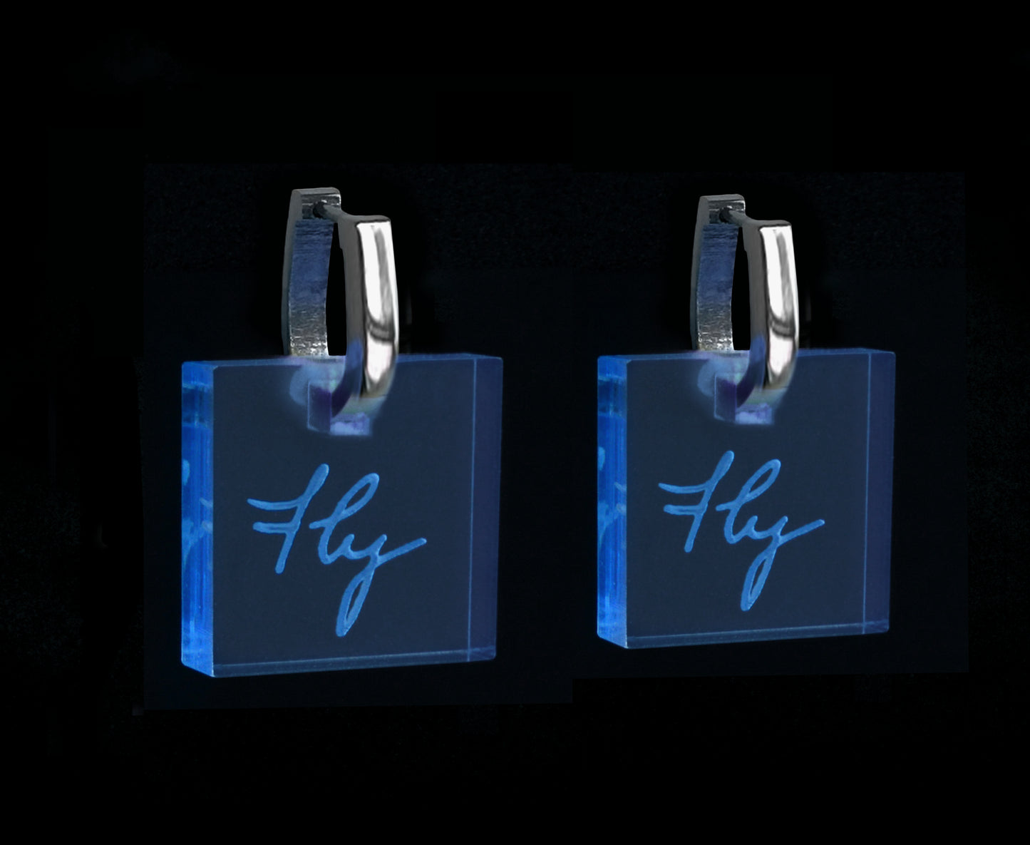 Amelia Earhart Handwriting Earrings - 'Fly'