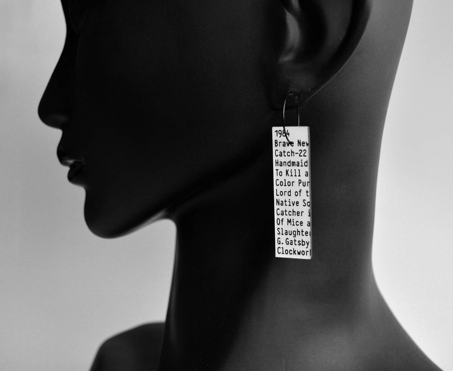 'Banned Books' Earrings ♻️ Recycled