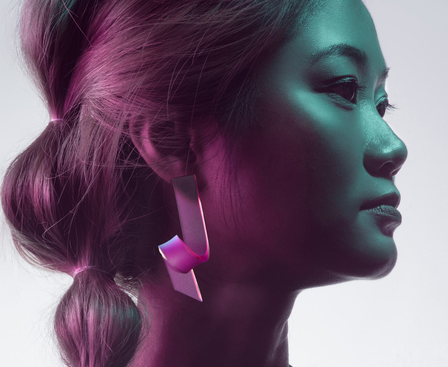 'Barrel Wave' Earrings - Frosted Violet