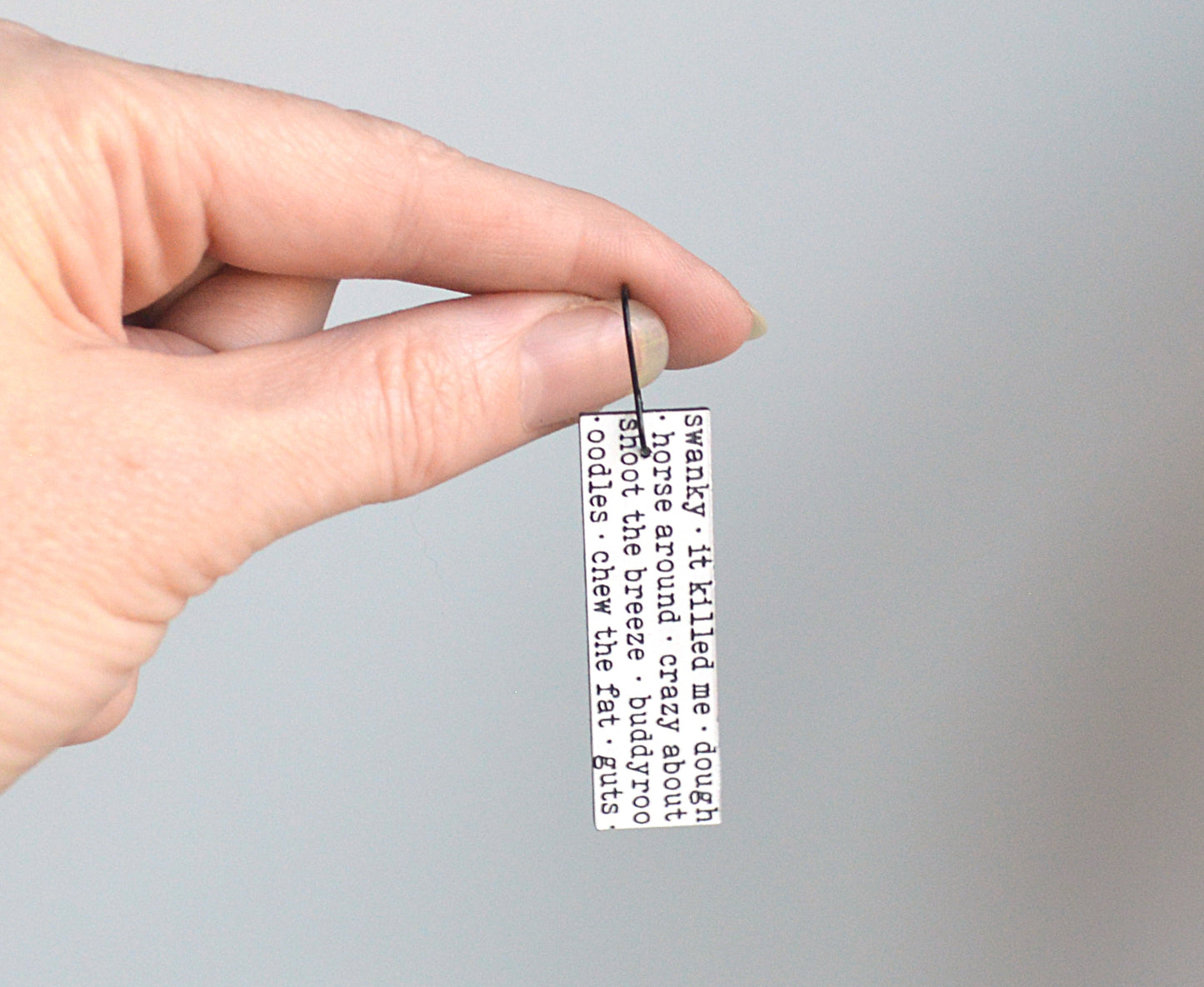Catcher in the Rye 'Slang' Earrings - Holden Caulfield - ♻️ Recycled