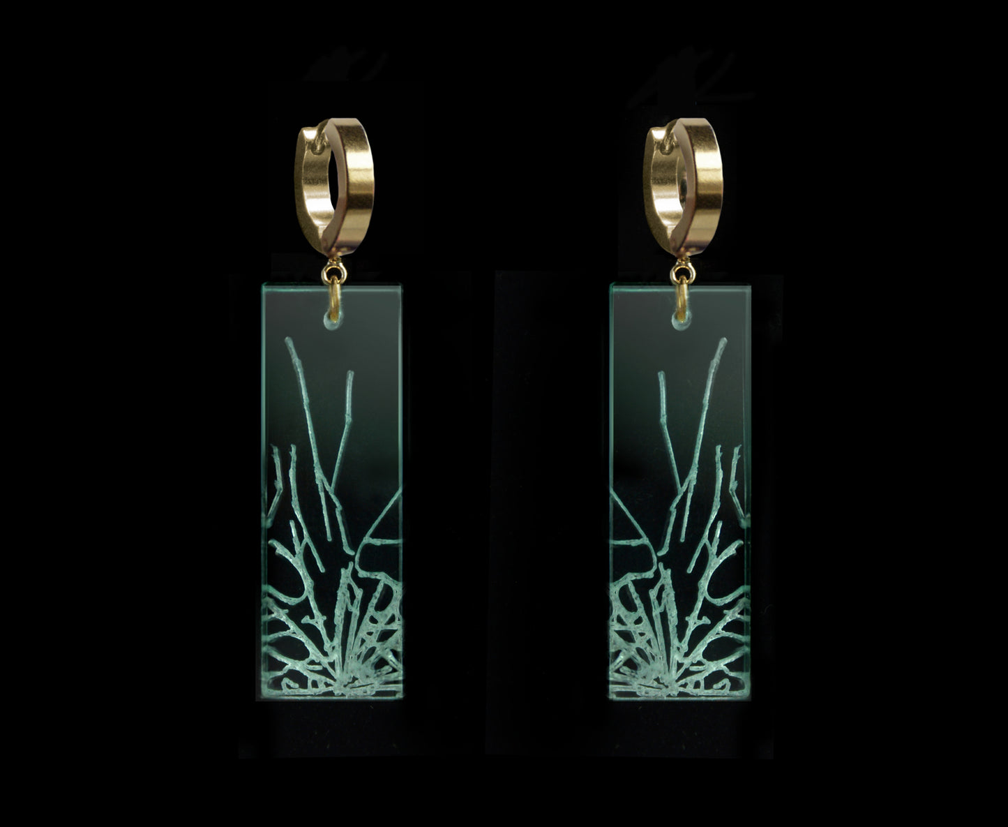 'Glass Ceiling' Earrings - 2 Lengths - Silver/Gold