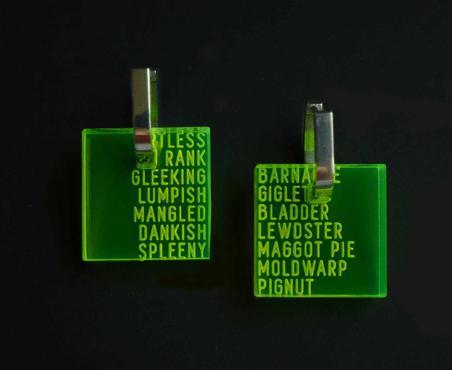 Shakespeare Insults Earrings