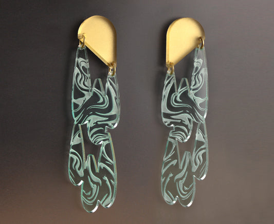 Ripple Drop Earrings