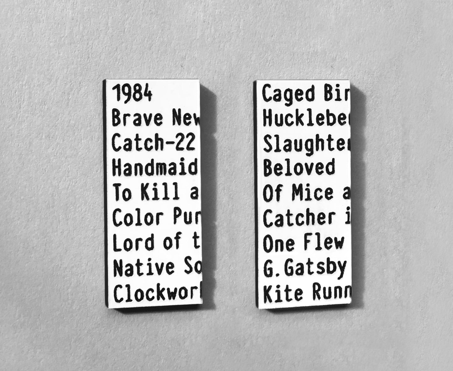 'Banned Books' Earrings - Short Studs