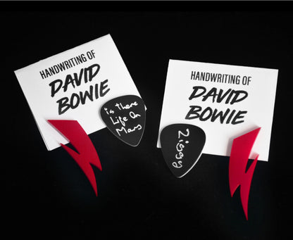 David Bowie Handwriting Earrings