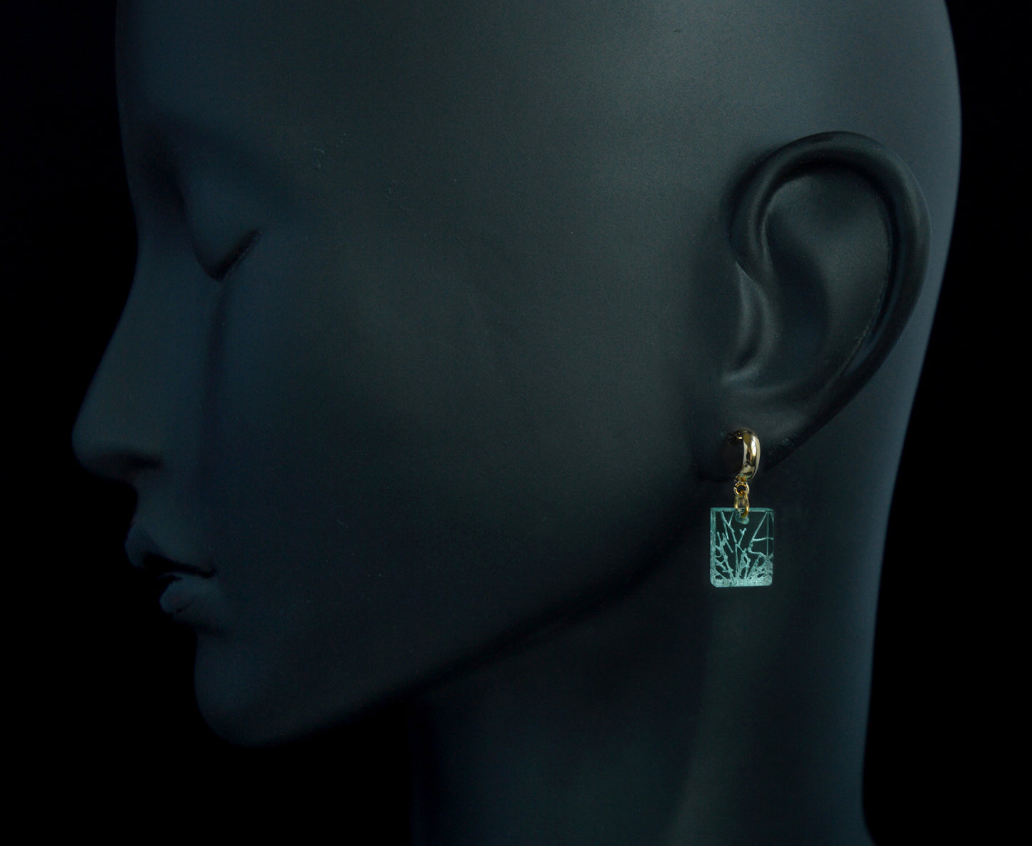 'Glass Ceiling' Earrings - Gold Hoops - 2 Sizes