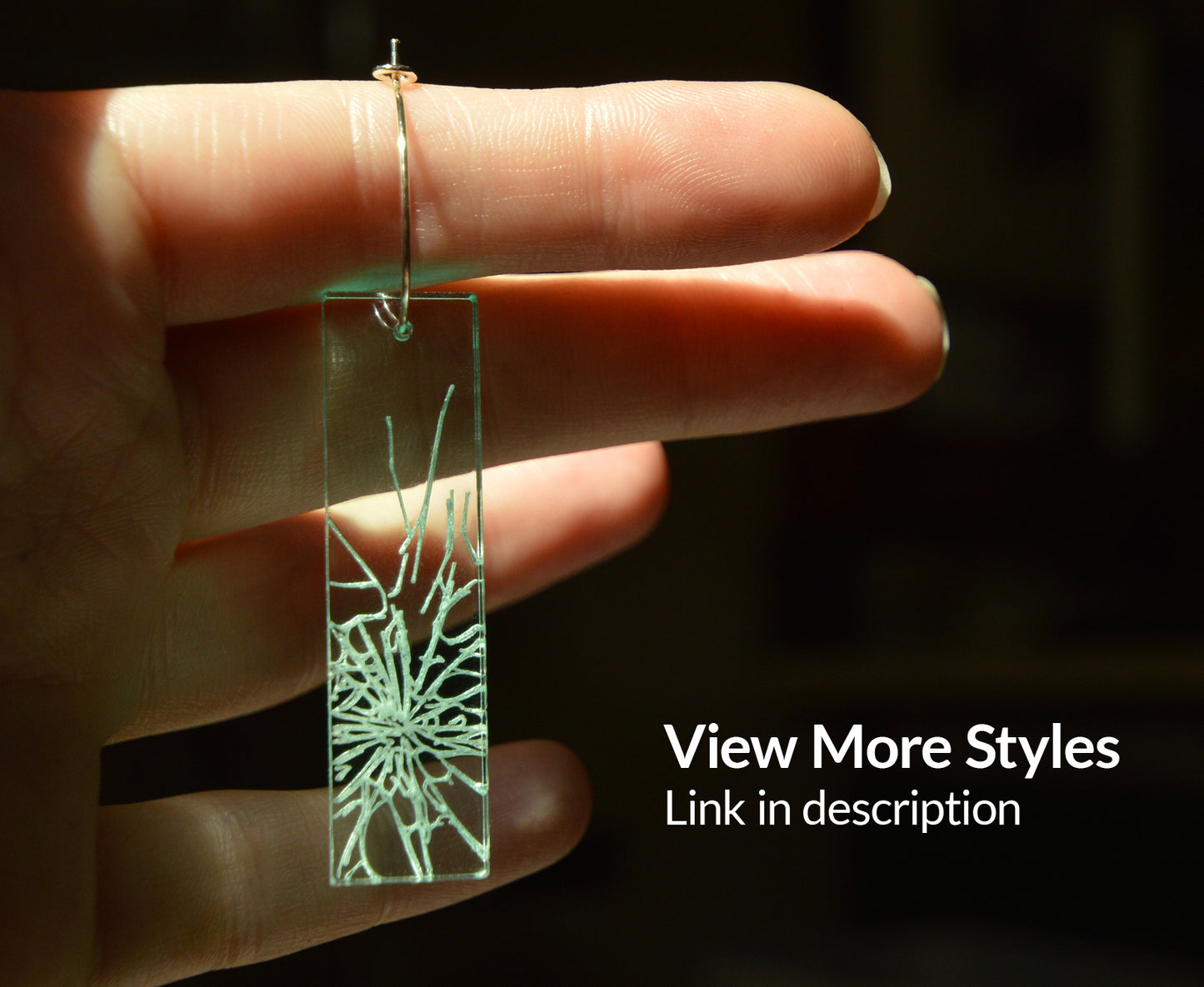 'Glass Ceiling' Earrings - Leverhoops - 2 Lengths