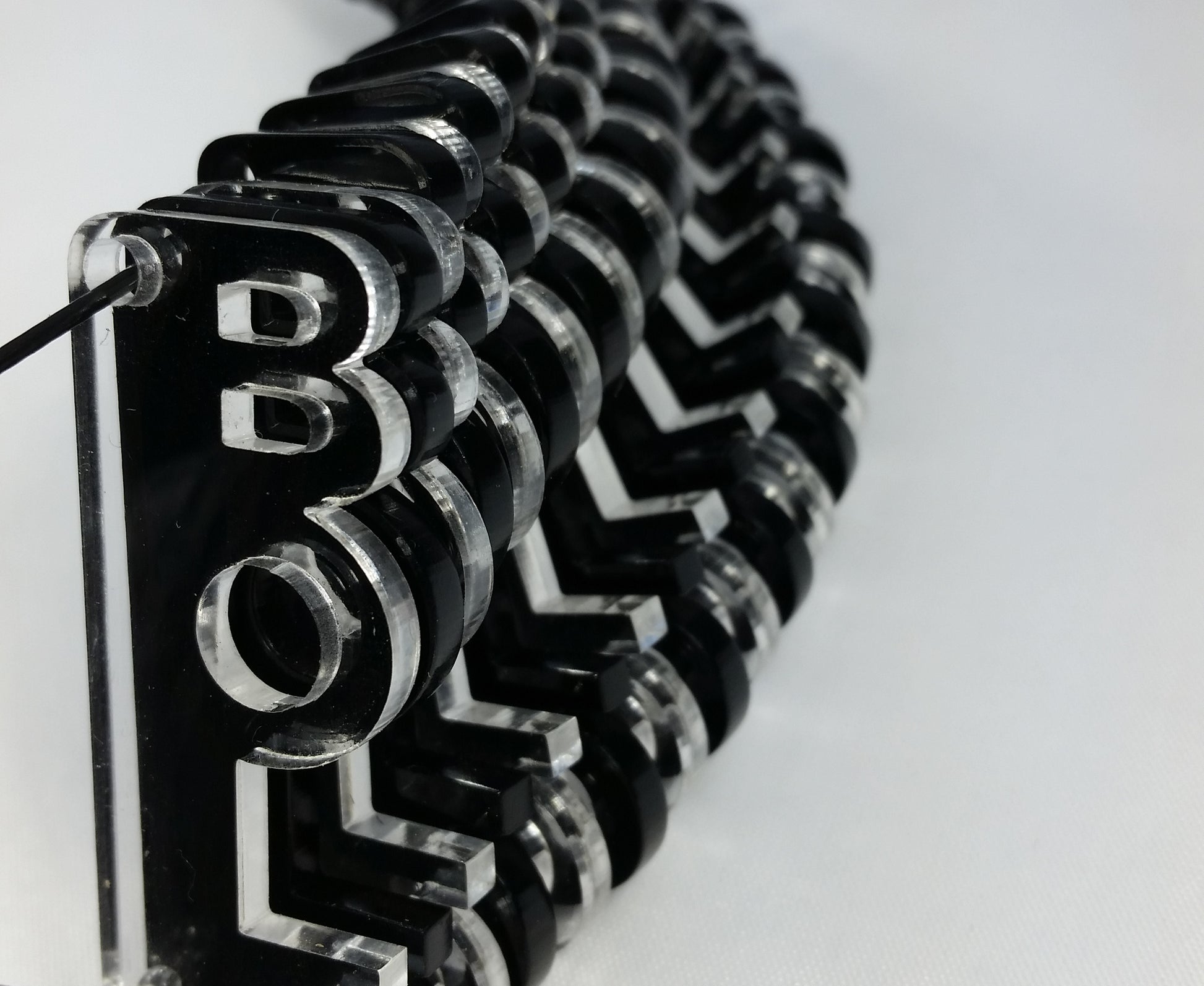 Black & Clear 'Bold' Necklace