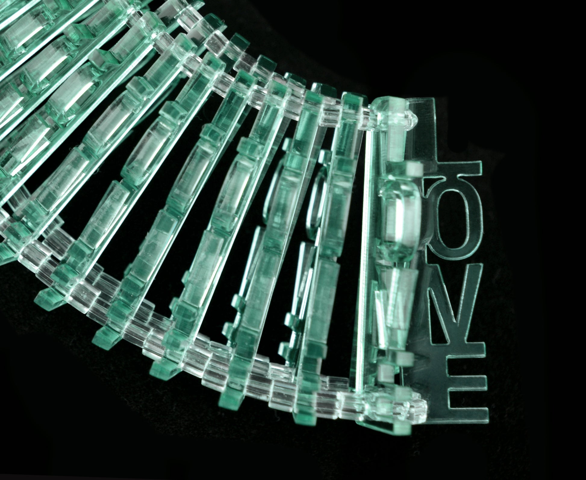 Glass 'Love' Necklace