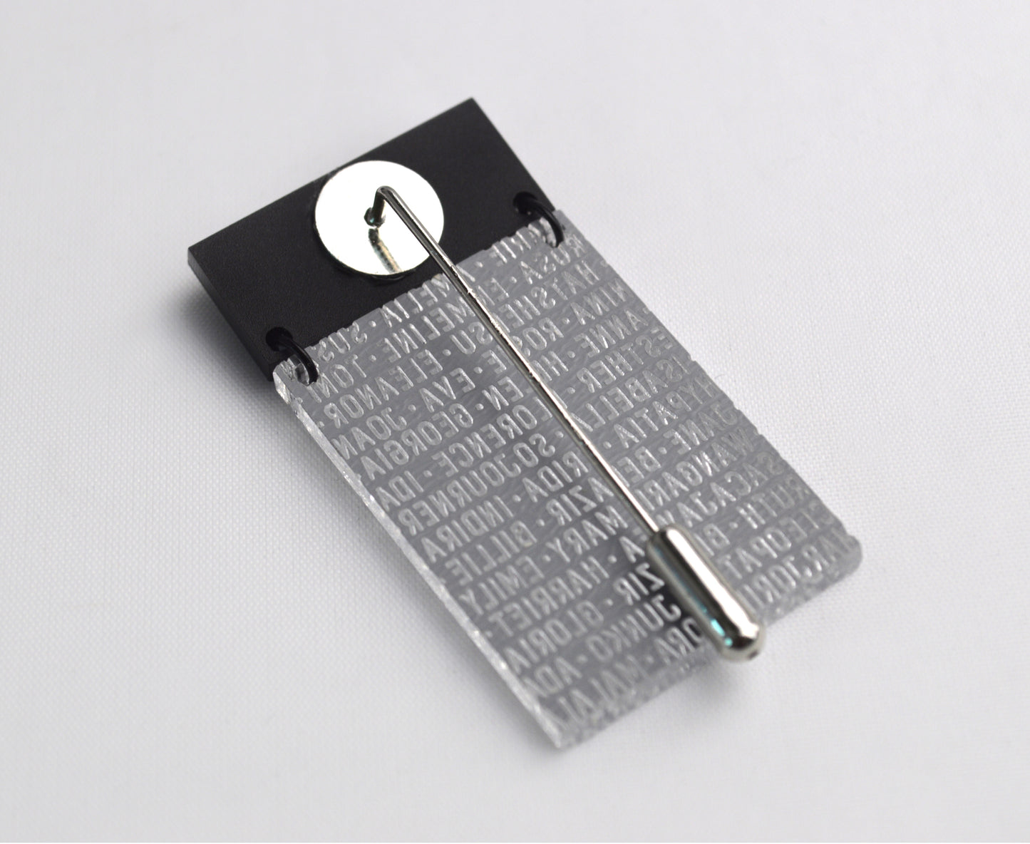 Silver Mirror 'Women of History' Brooch