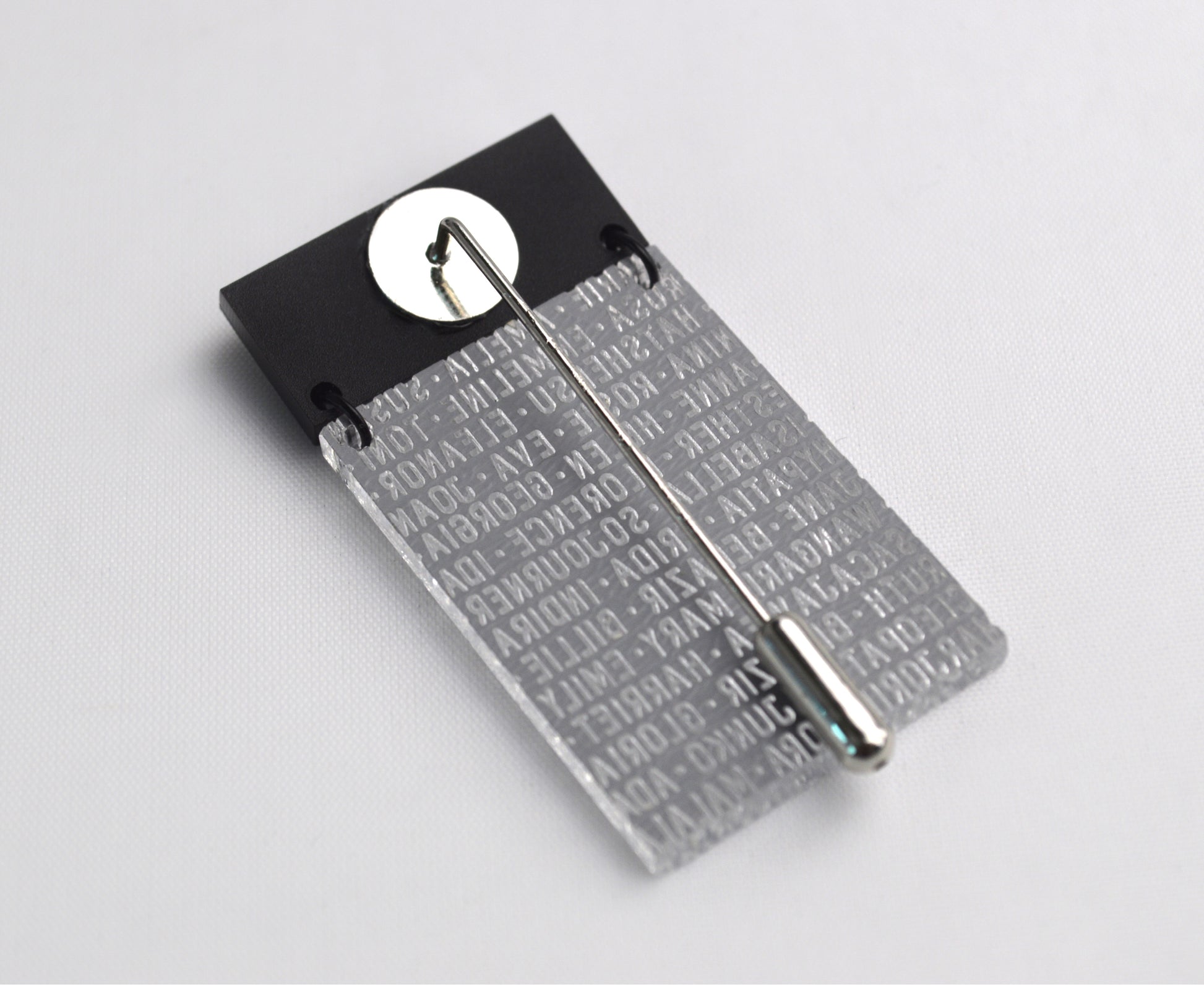 Silver Mirror 'Women of History' Brooch