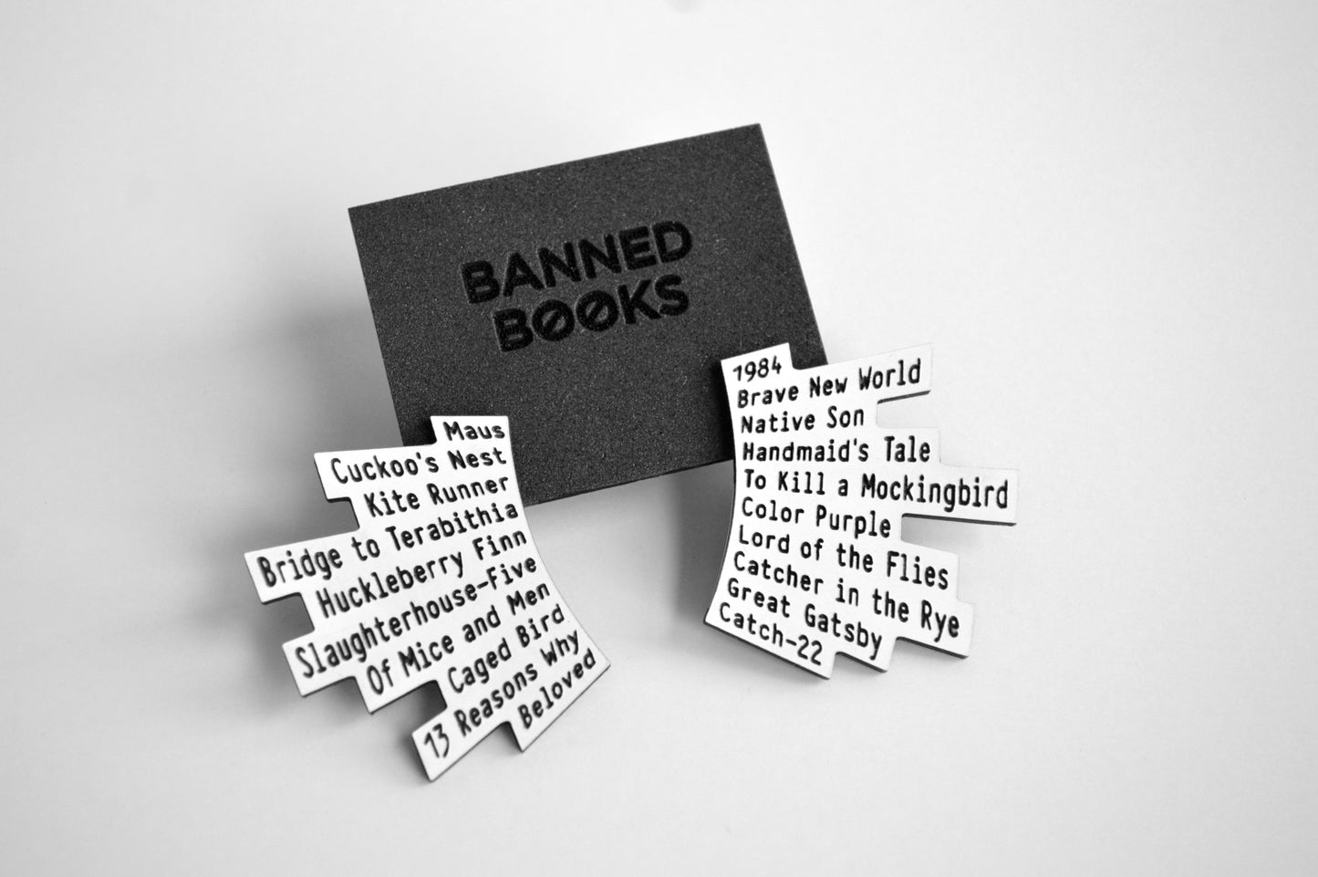 'Banned Books' Earrings - Studs ♻️