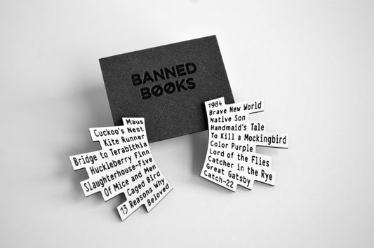 'Banned Books' Earrings - Studs ♻️