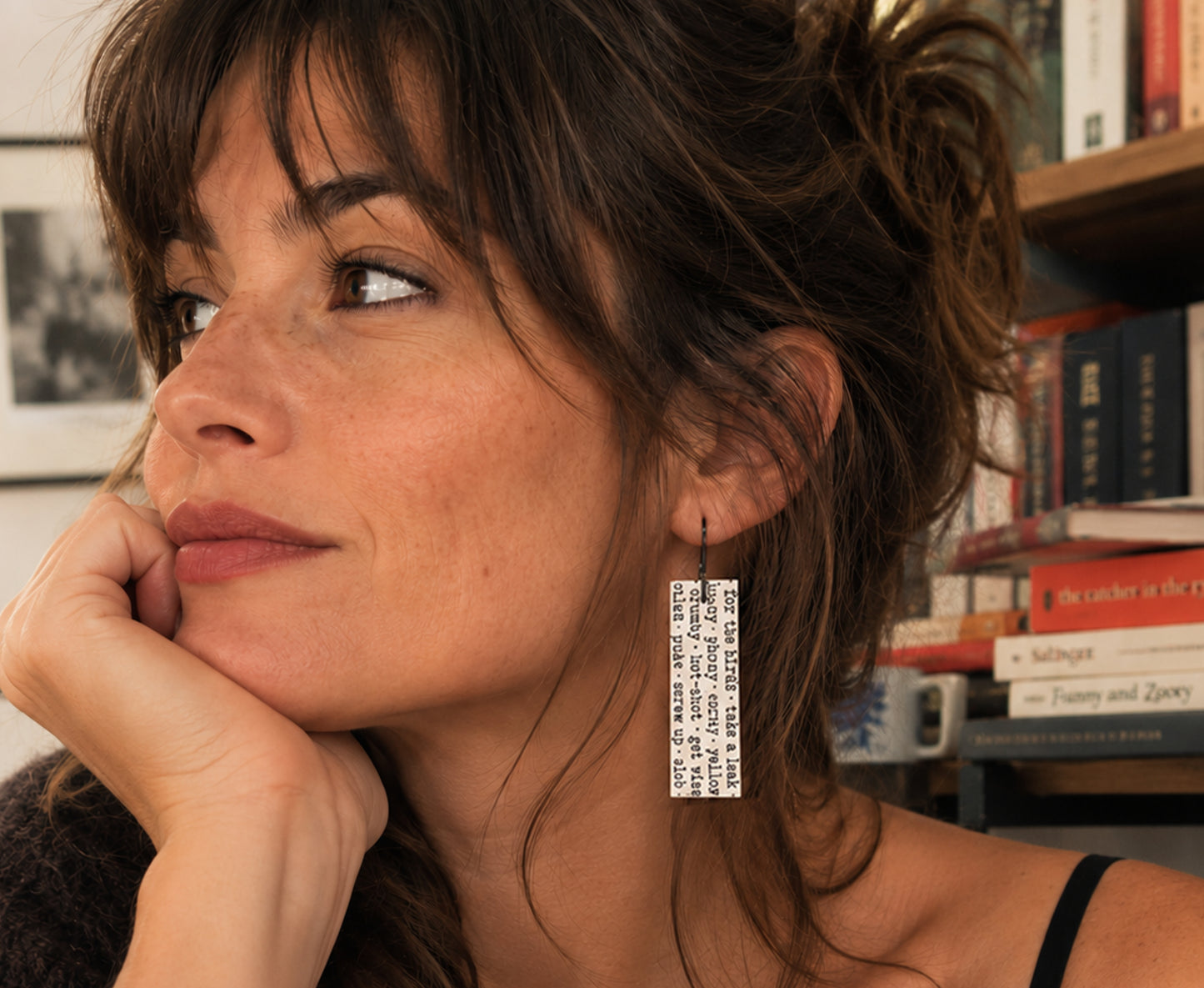 Catcher in the Rye 'Slang' Earrings - Holden Caulfield - ♻️ Recycled