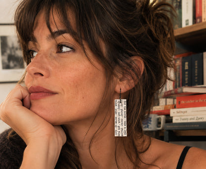 Catcher in the Rye 'Slang' Earrings - Holden Caulfield - ♻️ Recycled