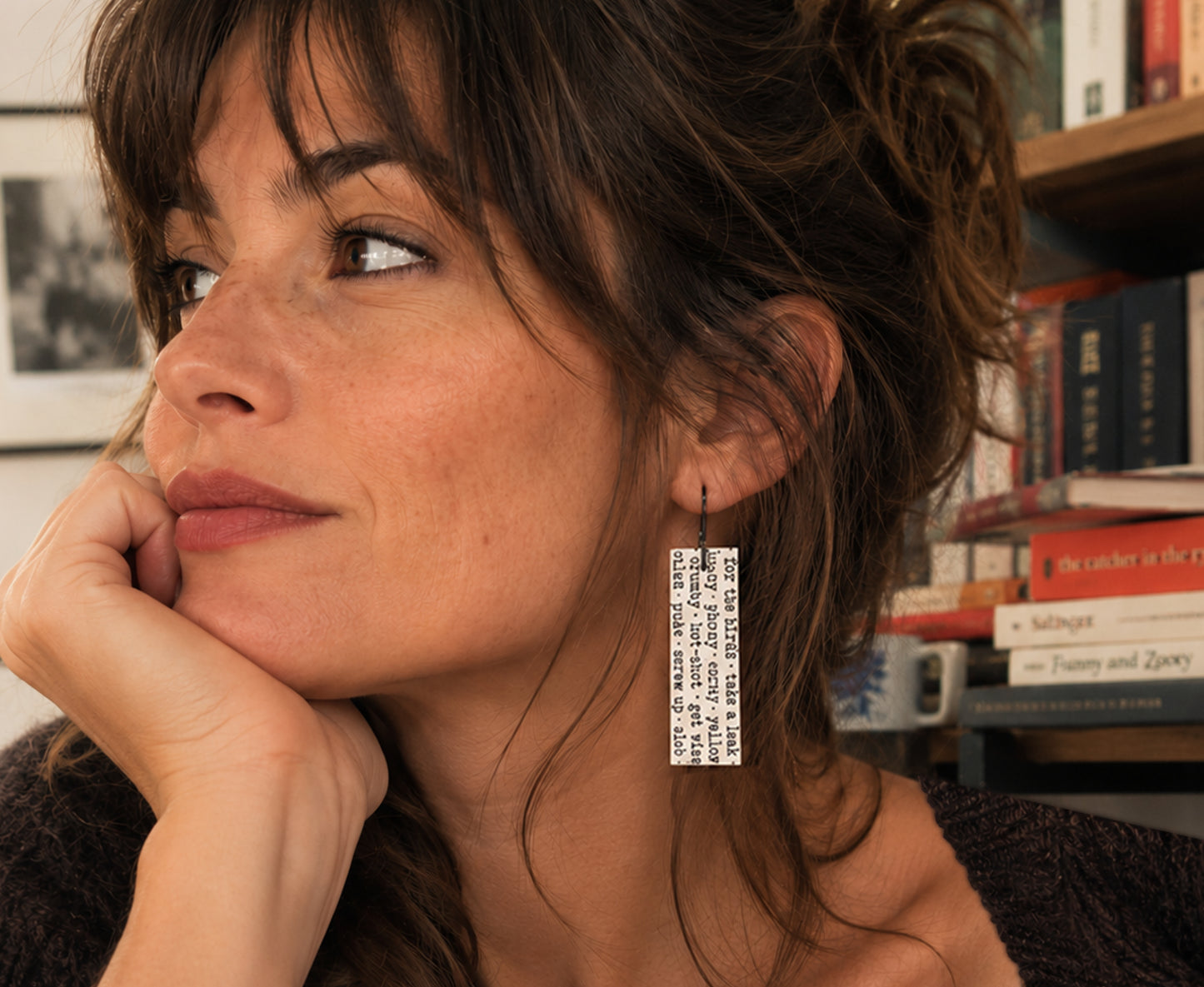 Catcher in the Rye 'Slang' Earrings - Holden Caulfield - ♻️ Recycled