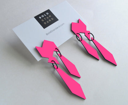 Polygon Dagger Earrings