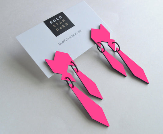 Polygon Dagger Earrings