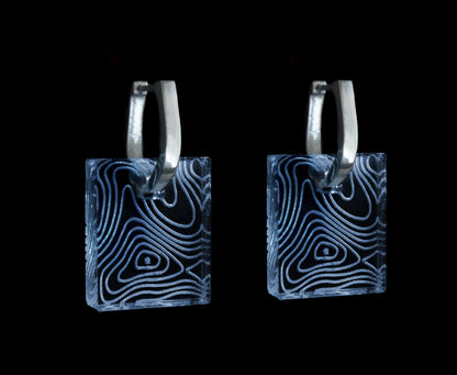 Mount Everest Topography Earrings - 3 Colors