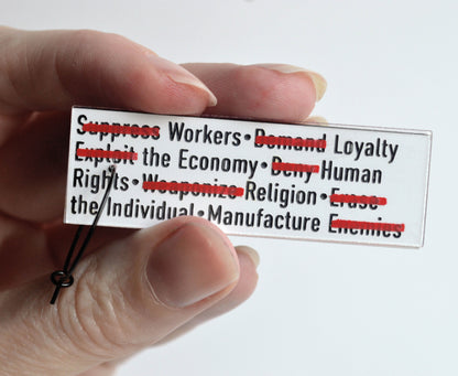 Fascist Tactics (Strikeout Version) - Satirical How-To Guide - Hoop Earrings