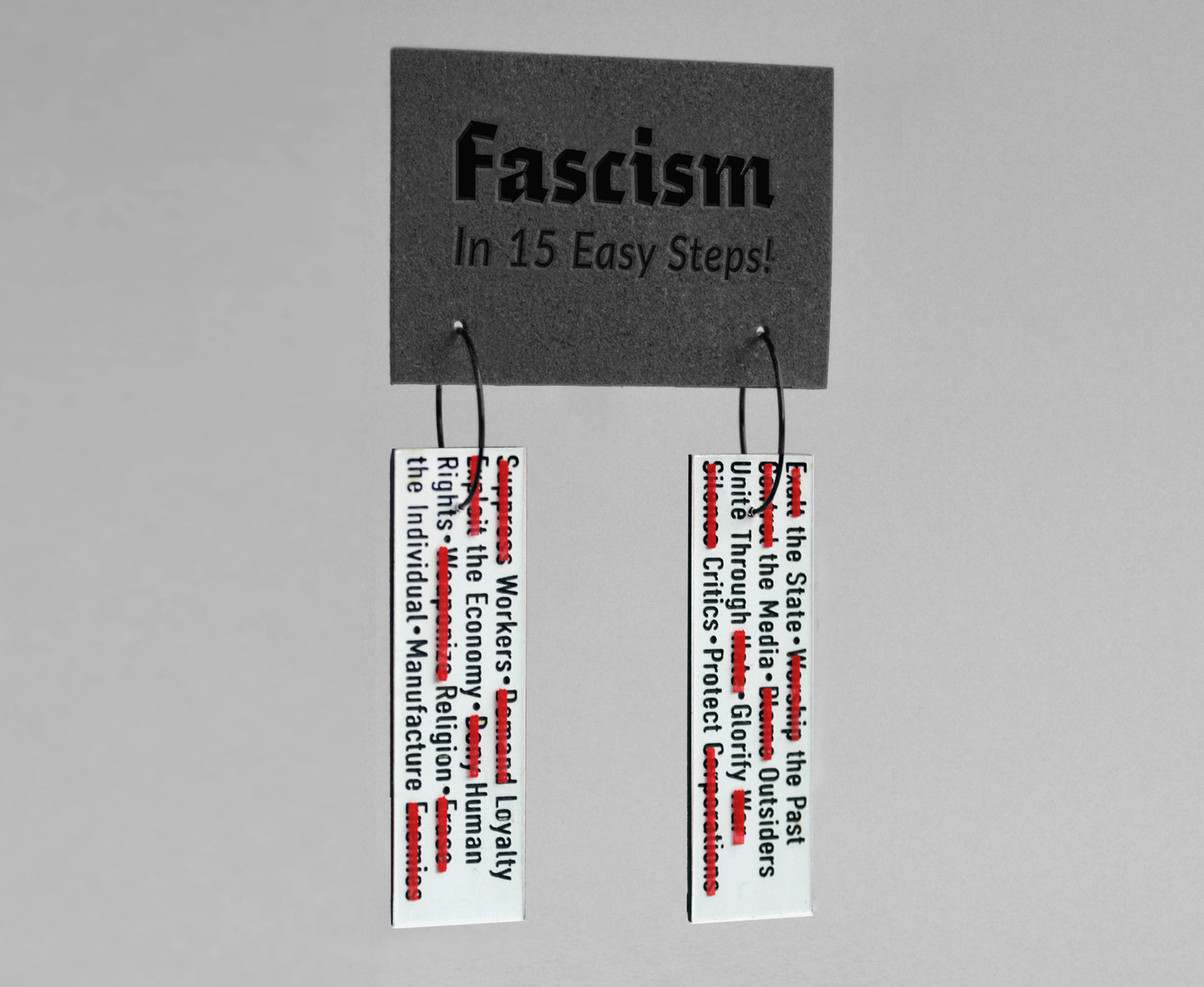Fascist Tactics (Strikeout Version) - Satirical How-To Guide - Hoop Earrings