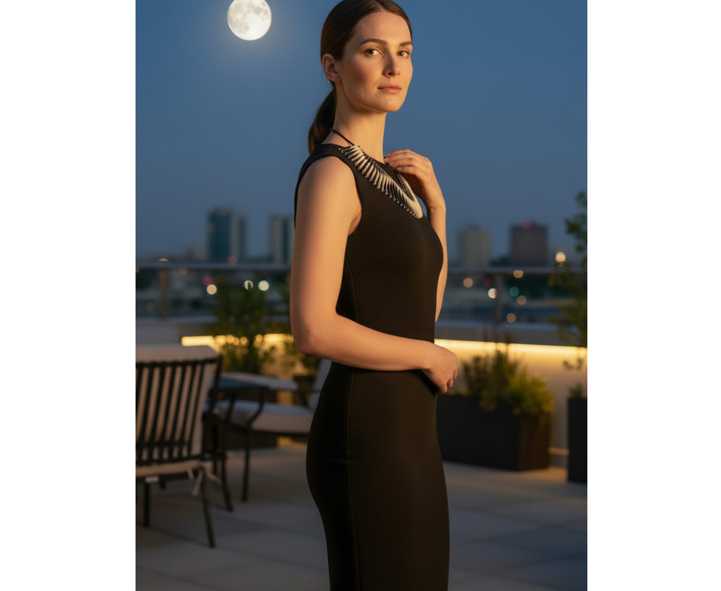 'Moonrise' Collar Necklace - Adjustable