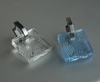 Mount Everest Topography Earrings - 3 Colors