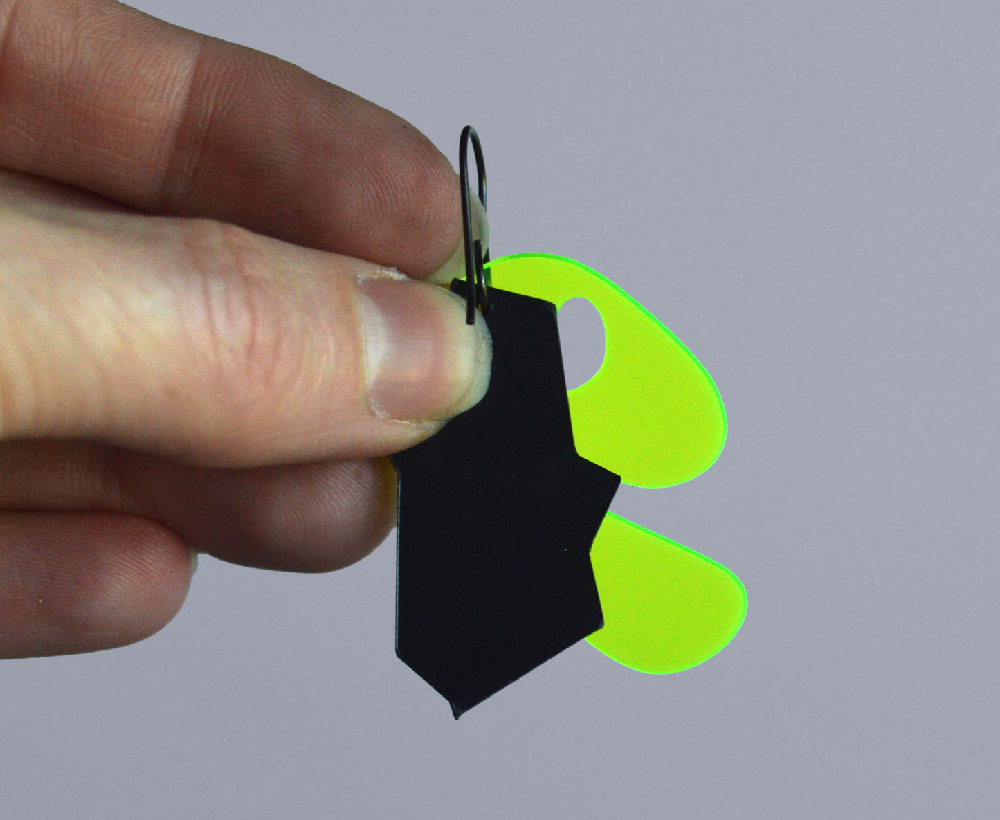 Ricochet Earrings - Neon 2-Layer Short