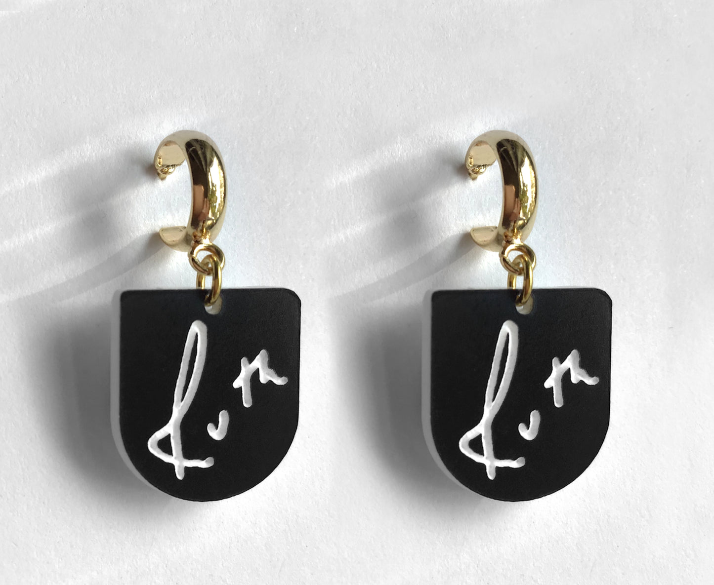 Ruth Bader Ginsburg Handwriting Earrings