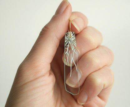 'Break the Glass Ceiling' Earrings - Heptagon Hooks