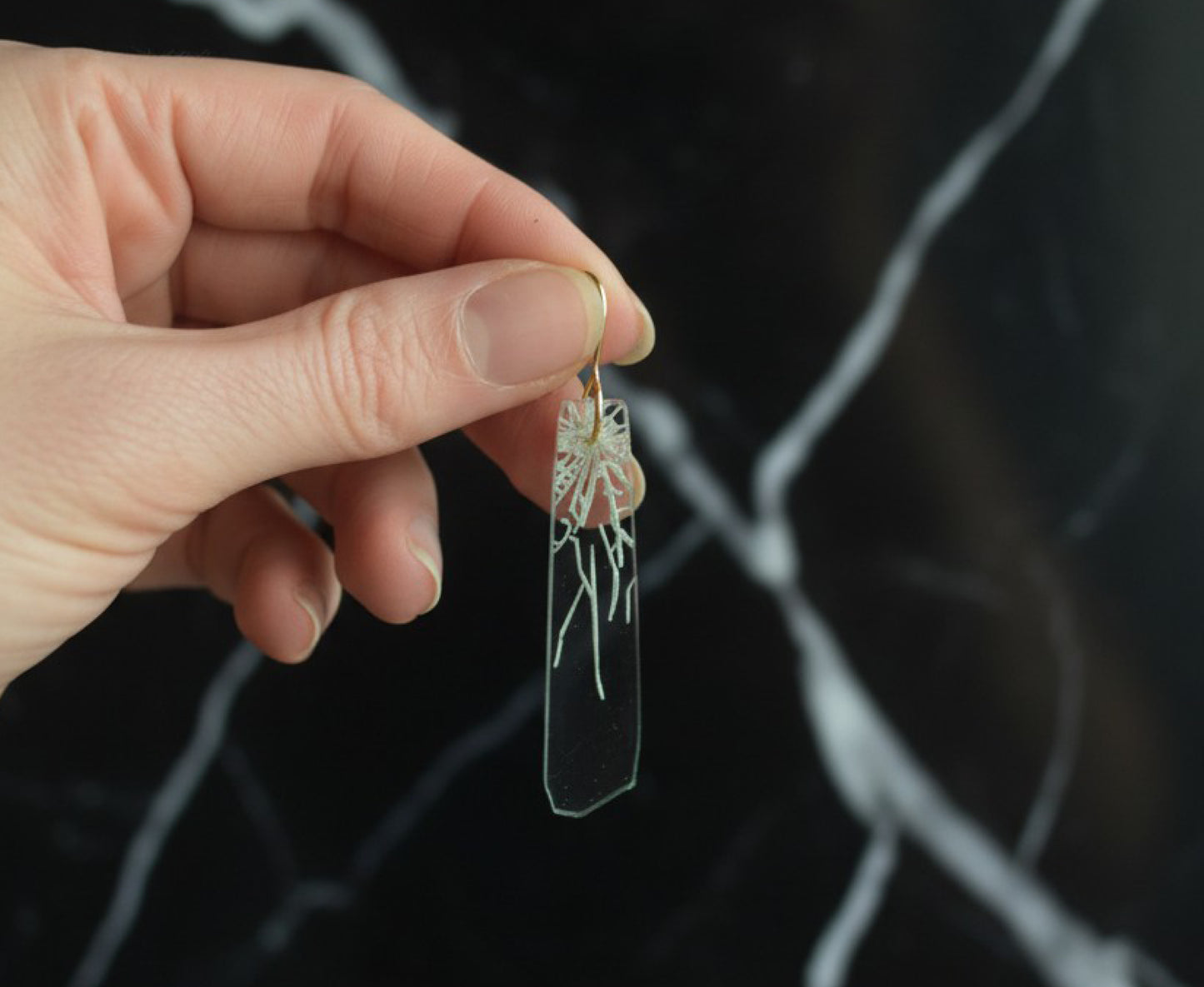 'Break the Glass Ceiling' Earrings - Heptagon Hooks