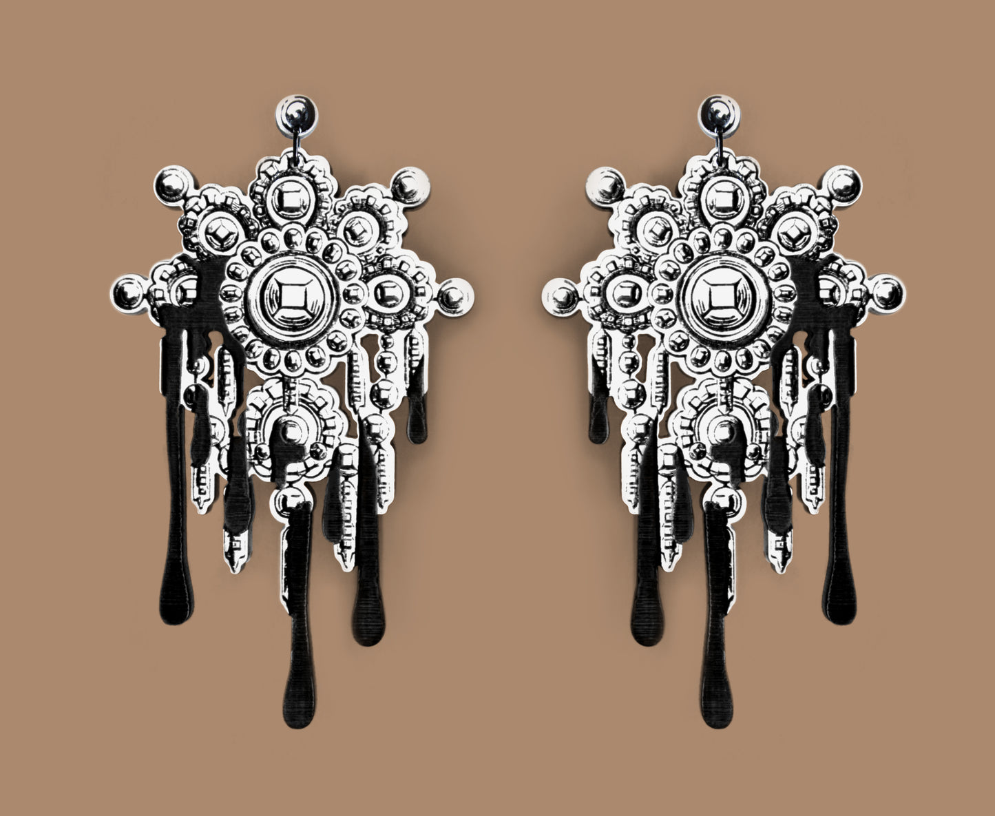 "Dripping with Jewels" Chandelier Earrings