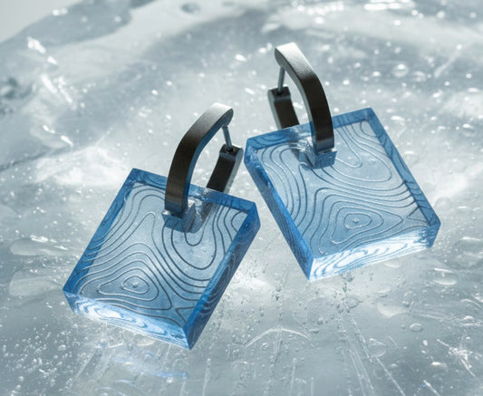 Mount Everest Topography Earrings - 3 Colors