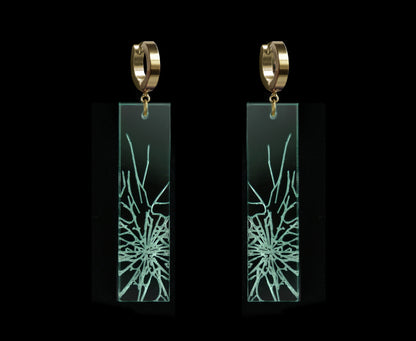 'Glass Ceiling' Earrings - Leverhoops - 3 Lengths