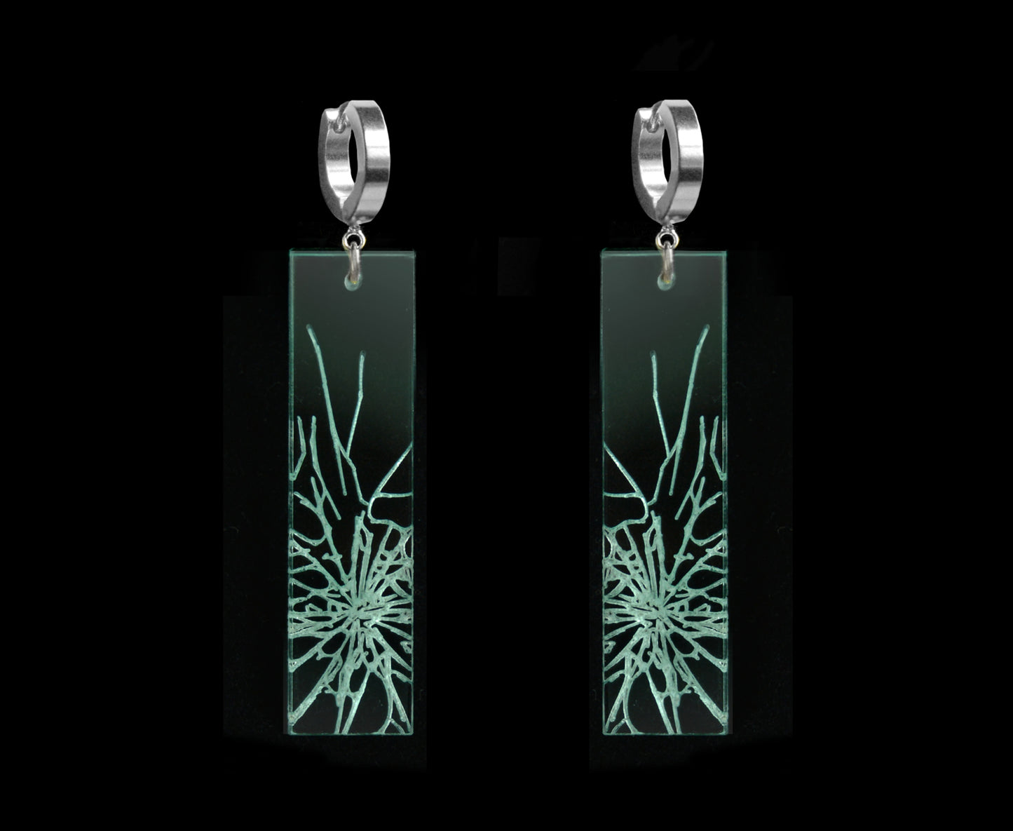 'Glass Ceiling' Earrings - Leverhoops - 3 Lengths