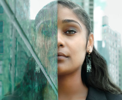'Glass Ceiling' Earrings - Leverhoops - 3 Lengths