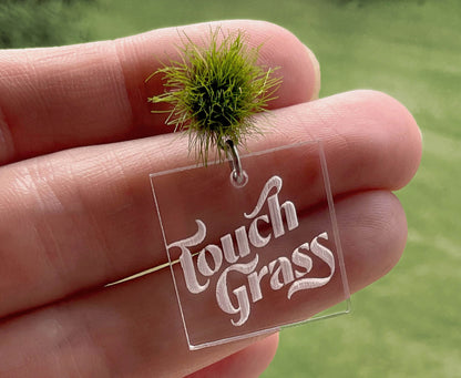 'Touch Grass' Earrings – Meme-Inspired – Recycled