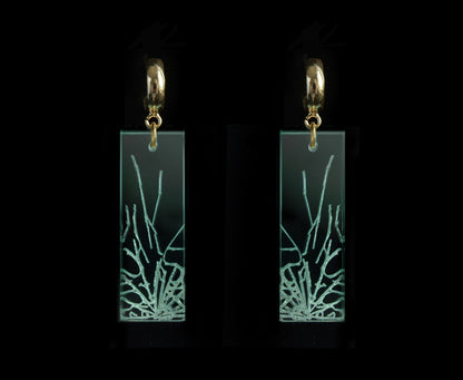 'Glass Ceiling' Earrings - 2 Lengths - Silver/Gold