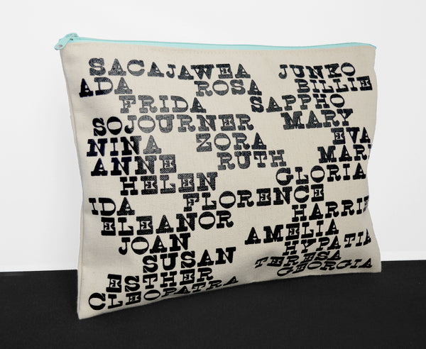 "Cowgirls of History" Large Zippered Pouch
