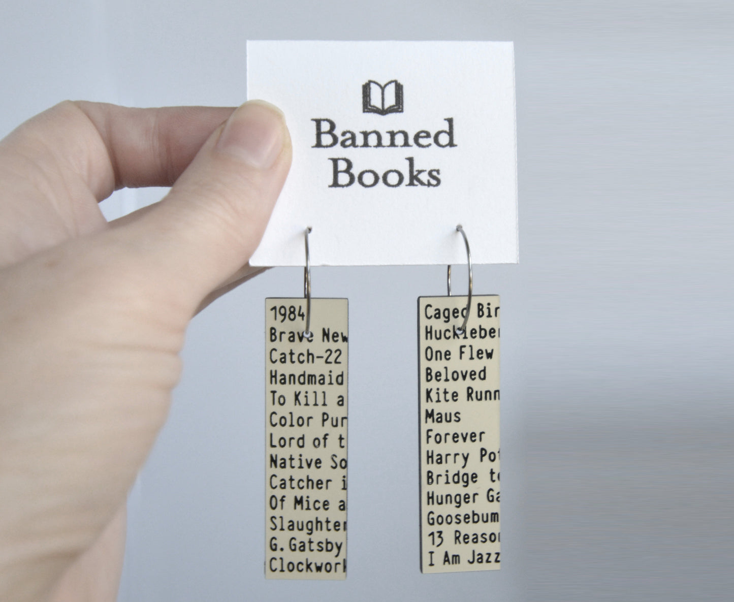 'Banned Books' Earrings